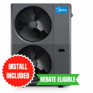 Midea cold climate heat pump 5 ton